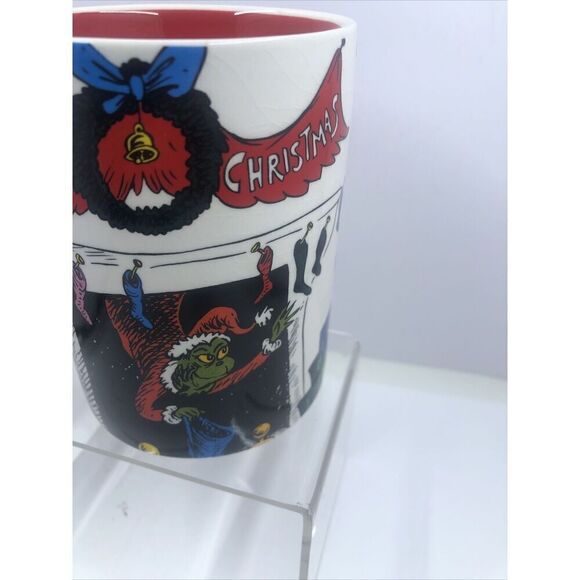 Department 56 Dr. Seuss The GRINCH Stealing Christmas 16oz MUG 2015. Read - Picture 2 of 16